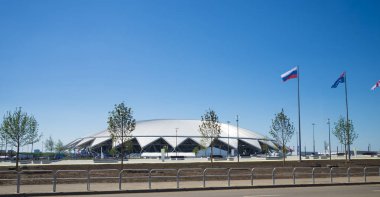 Samara Arena Futbol Stadyumu. Samara - Rusya Federasyonu FIFA Dünya Kupası 2018 yılında hosting şehir. 23 Haziran 2018
