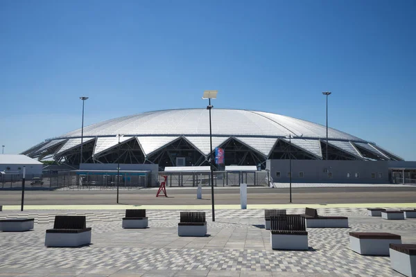 Samara Arena voetbalstadion. Samara - de stad waar het WK in Rusland in 2018. 23 juni 2018 — Stockfoto