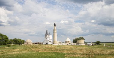 Bolgar Rusya Tataristan Cumhuriyeti eski binalarda ile müze. Yaz günü. 7 Temmuz 2018