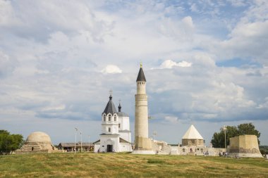 Bolgar Rusya Tataristan Cumhuriyeti eski binalarda ile müze. Yaz günü. 7 Temmuz 2018