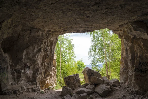 Staré opuštěné štoly v obci Shiryaevo — Stock fotografie