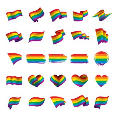 Vektör bir gökkuşağı bayrağı