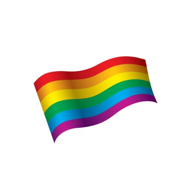 Vektör bir gökkuşağı bayrağı