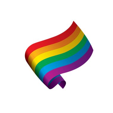 Vektör bir gökkuşağı bayrağı