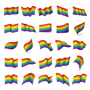 Vektör bir gökkuşağı bayrağı