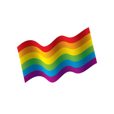 Vektör bir gökkuşağı bayrağı