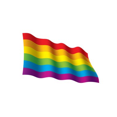 Vektör bir gökkuşağı bayrağı