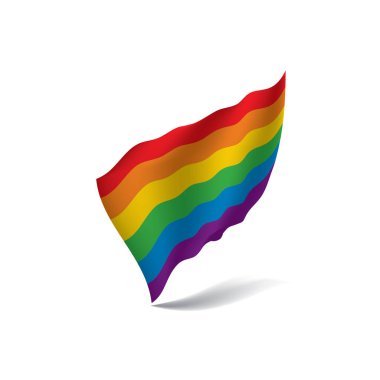 Vektör bir gökkuşağı bayrağı