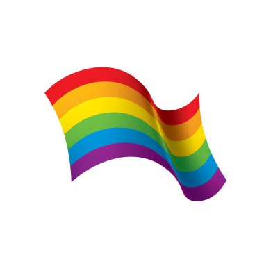 Vektör bir gökkuşağı bayrağı