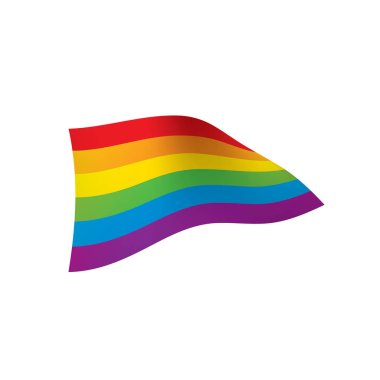 Vektör bir gökkuşağı bayrağı