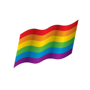 Vektör bir gökkuşağı bayrağı