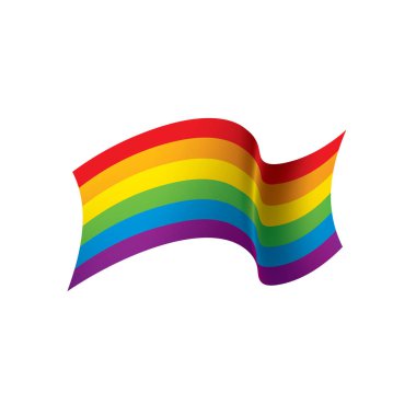 Vektör bir gökkuşağı bayrağı