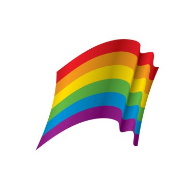 Vektör bir gökkuşağı bayrağı