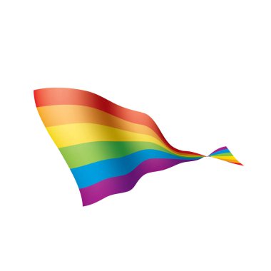 Vektör bir gökkuşağı bayrağı