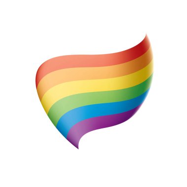 Vektör bir gökkuşağı bayrağı