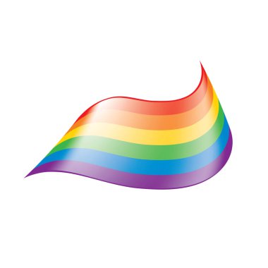 Vektör bir gökkuşağı bayrağı