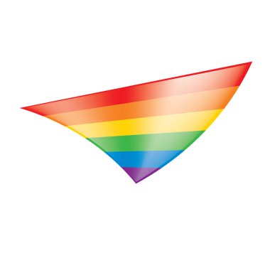 Vektör bir gökkuşağı bayrağı