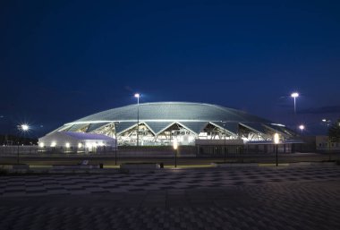 Samara Arena Futbol Stadyumu. Samara - Rusya Federasyonu FIFA Dünya Kupası 2018 yılında hosting şehir. 2 Ağustos 2018 akşam
