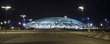 Samara Arena Futbol Stadyumu. Samara - Rusya Federasyonu FIFA Dünya Kupası 2018 yılında hosting şehir. 2 Ağustos 2018 akşam