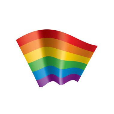 Vektör bir gökkuşağı bayrağı