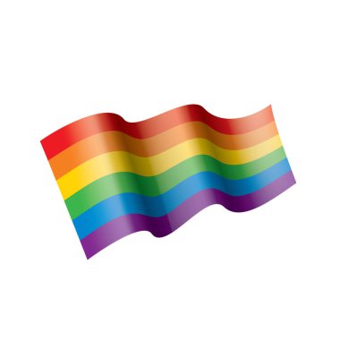 Vektör bir gökkuşağı bayrağı