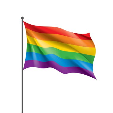 Vektör bir gökkuşağı bayrağı