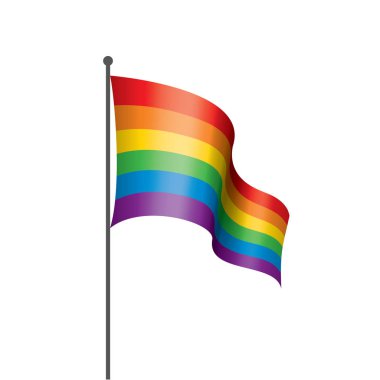 Vektör bir gökkuşağı bayrağı