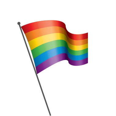 Vektör bir gökkuşağı bayrağı