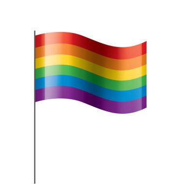 Vektör bir gökkuşağı bayrağı