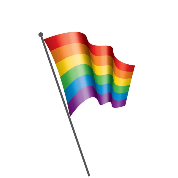 Vector una bandera de arco iris — Vector de stock
