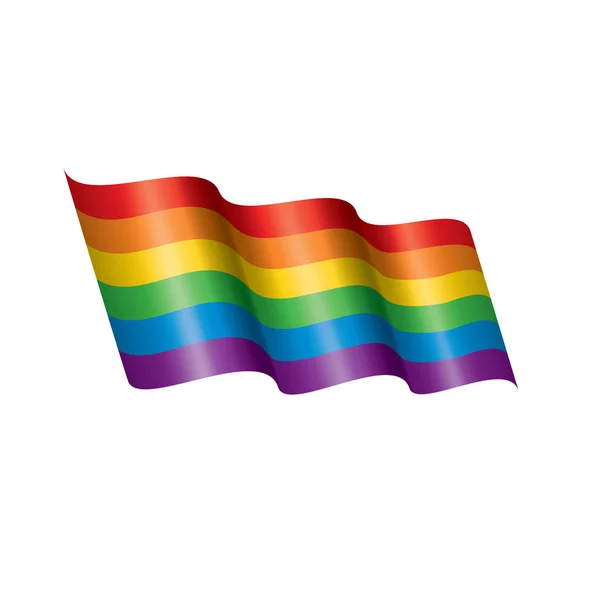 虹色の旗をベクトルします。 — ストックベクタ