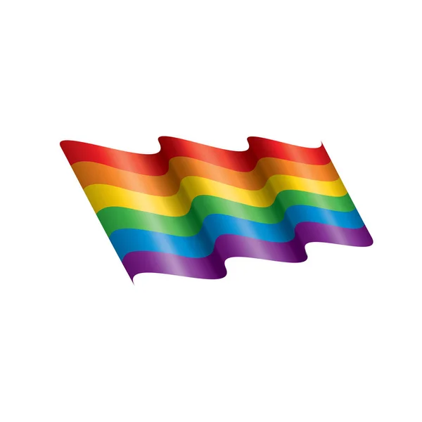 Vecteur un drapeau arc-en-ciel — Image vectorielle