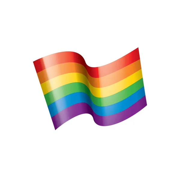 Vecteur un drapeau arc-en-ciel — Image vectorielle