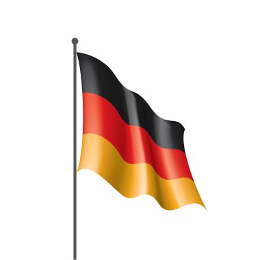 Almanya bayrağı, vektör illüstrasyonu