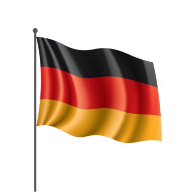 Almanya bayrağı, vektör illüstrasyonu