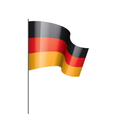 Almanya bayrağı, vektör illüstrasyonu