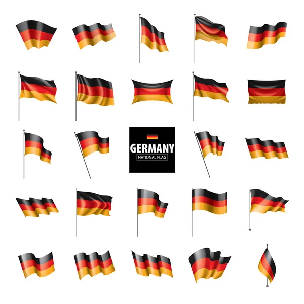 Duitse vlag, vectorillustratie — Stockvector