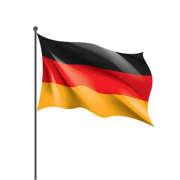 Германский флаг, векторная иллюстрация — стоковый вектор