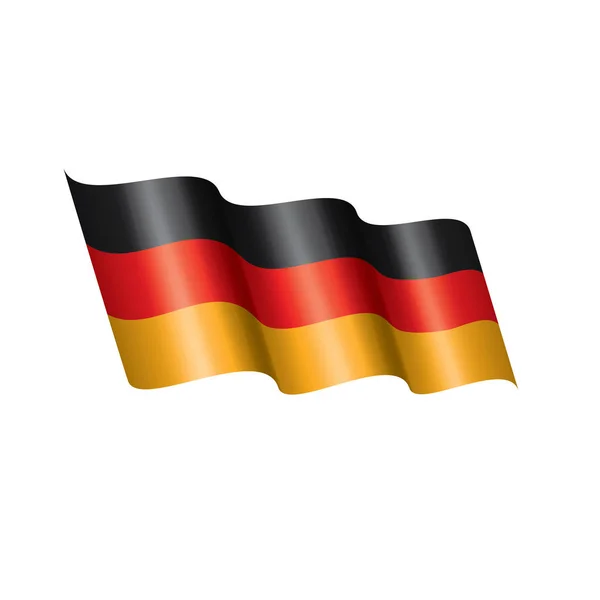 Tyskland flagga, vektor illustration — Stock vektor