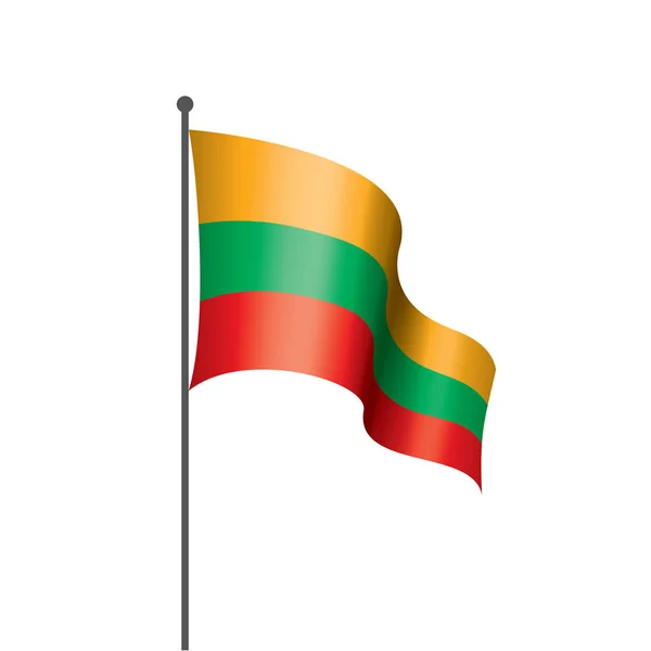 Lithuania flag, vector illustration — Stock Vector