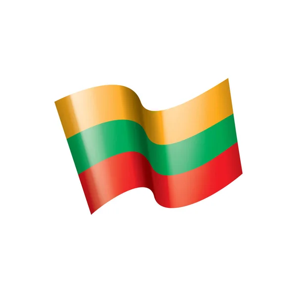 Lithuania flag, vector illustration — Stock Vector