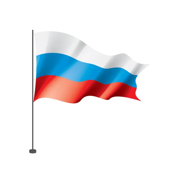 Rusland vlag, vector illustratie — Stockvector