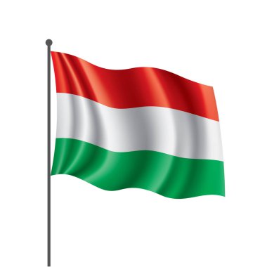 Macaristan bayrağı, vektör çizim