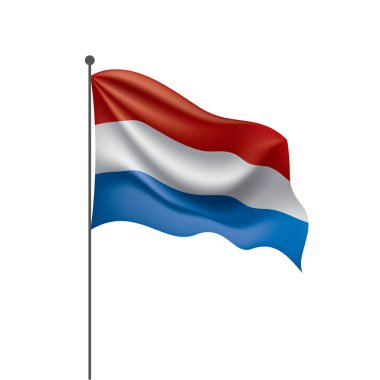 Hollanda bayrağı, vektör çizim