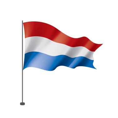 Hollanda bayrağı, vektör çizim