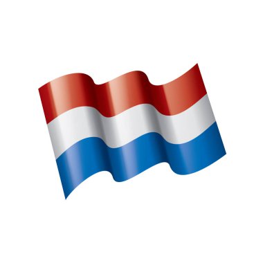 Hollanda bayrağı, vektör çizim