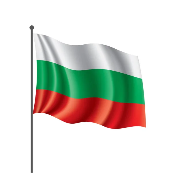 Bandera de Bulgaria, vector de ilustración — Vector de stock