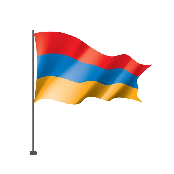 Bandera de Armenia, vector de ilustración — Vector de stock