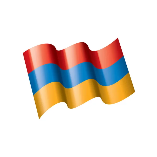 Armeniens flag, vektorillustration – Stock-vektor