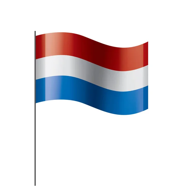 Niederländische Flagge, Vektorillustration — Stockvektor